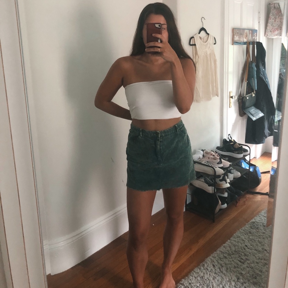 ❌SOLD❌ Green corduroy skirt